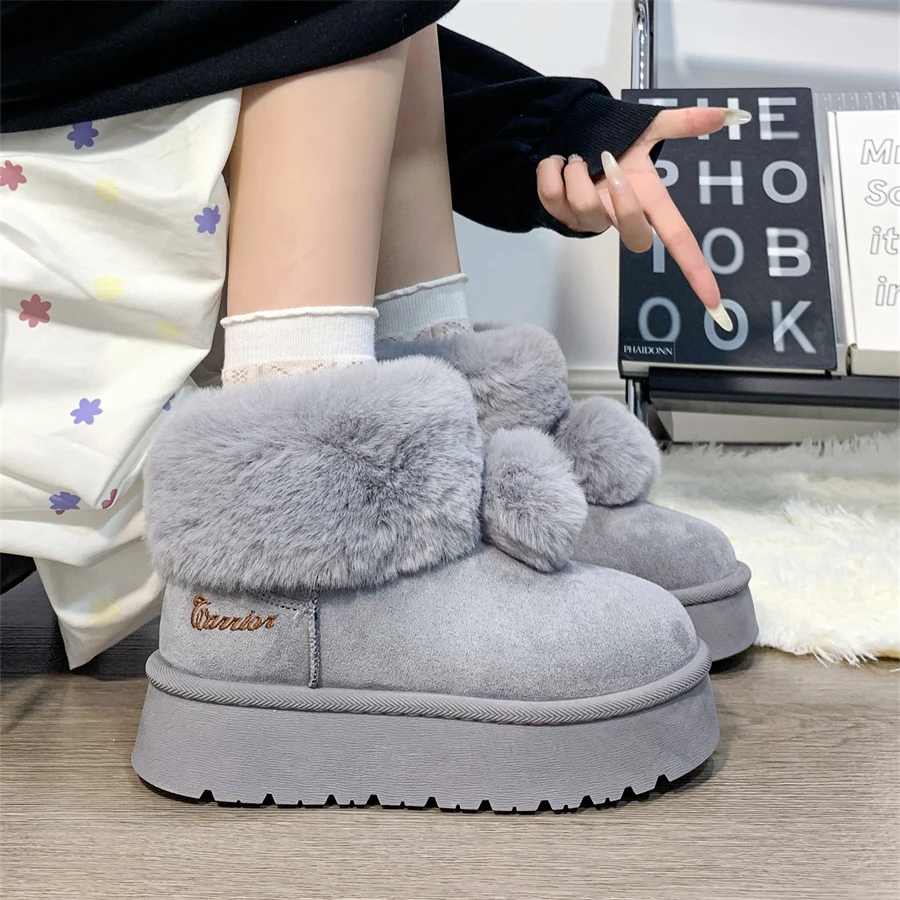 回力雪地靴女冬季加绒保暖面包鞋女学生韩版百搭板鞋爆款棉鞋子女