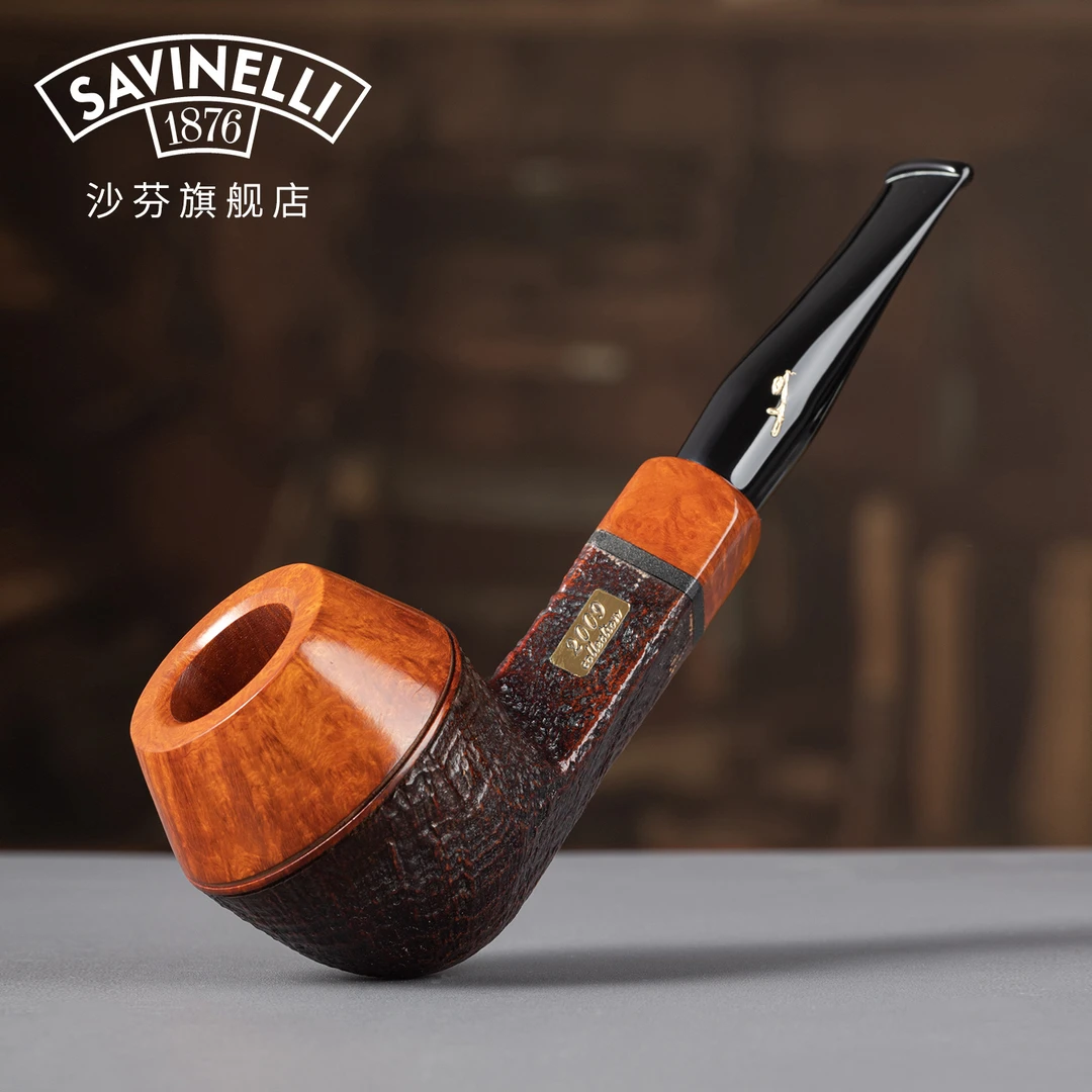 沙芬2009年度纪念限量签字级喷砂饰面石楠木烟斗高端商务男士礼品