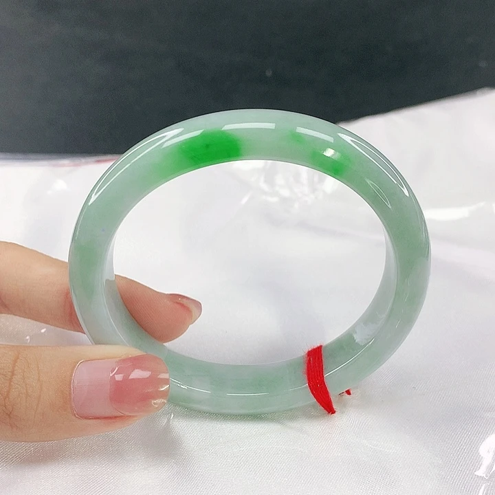 翡翠未镶嵌手镯圈54.6，50106