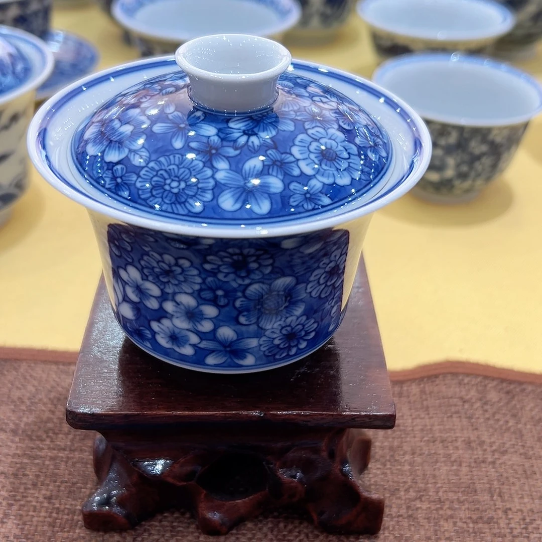 正宗景德镇柴窑盖碗福利价