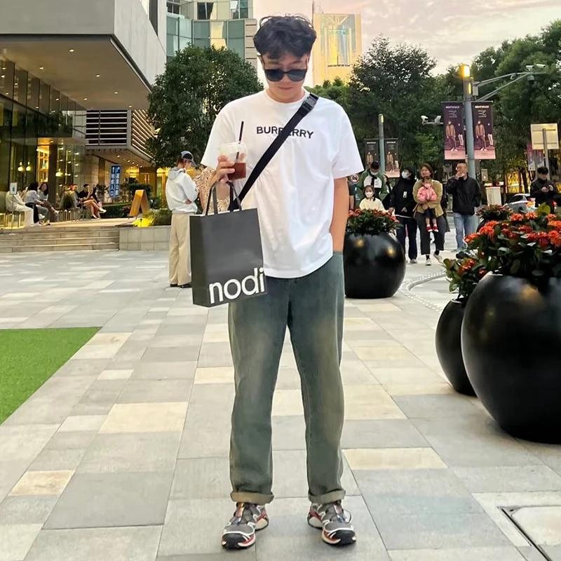 （撤柜）夏季情侣重磅短袖T恤