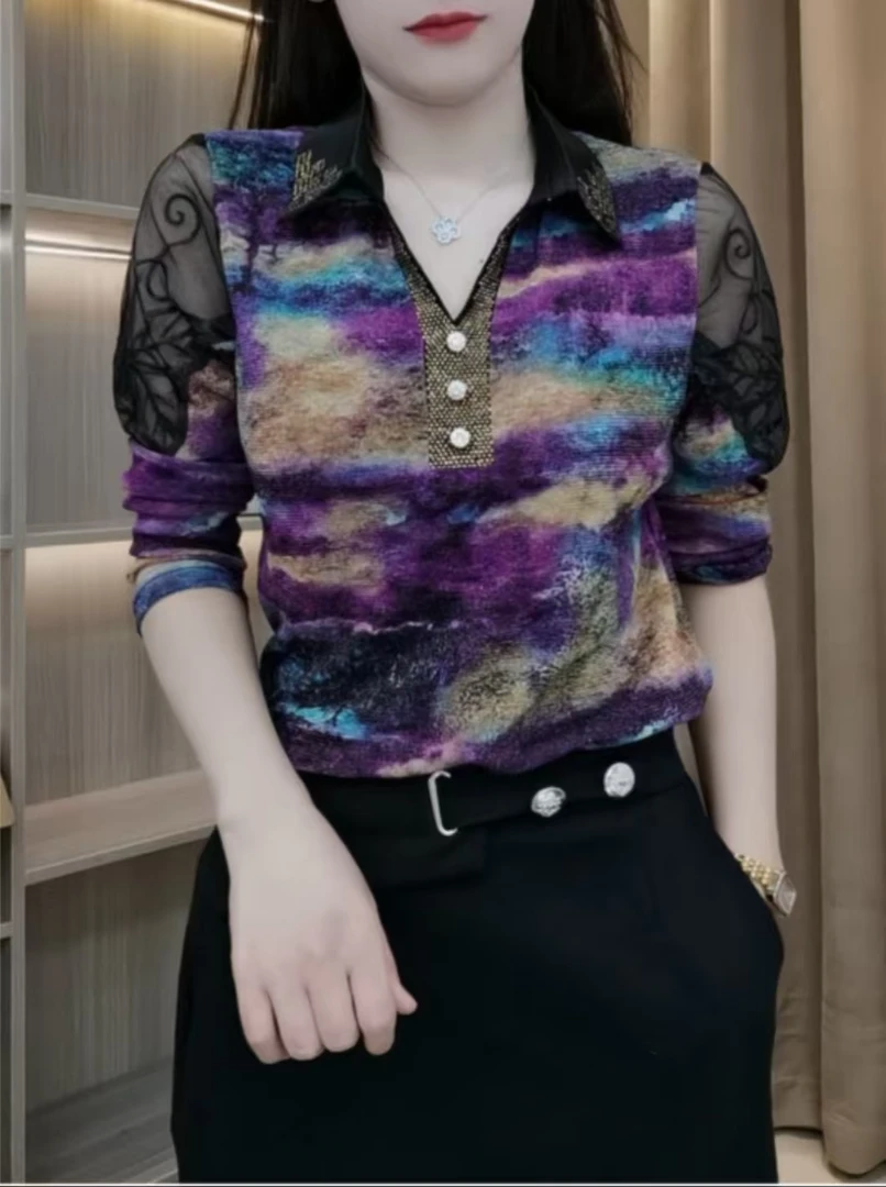 2025夏季新款七彩琉璃纱高弹力中老年时尚洋气百搭显瘦透气显瘦