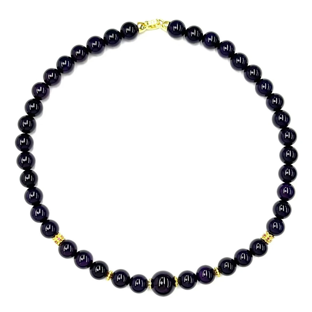 【符老板】x570-国风设计紫俱来玛瑙妈妈链-赠礼盒-