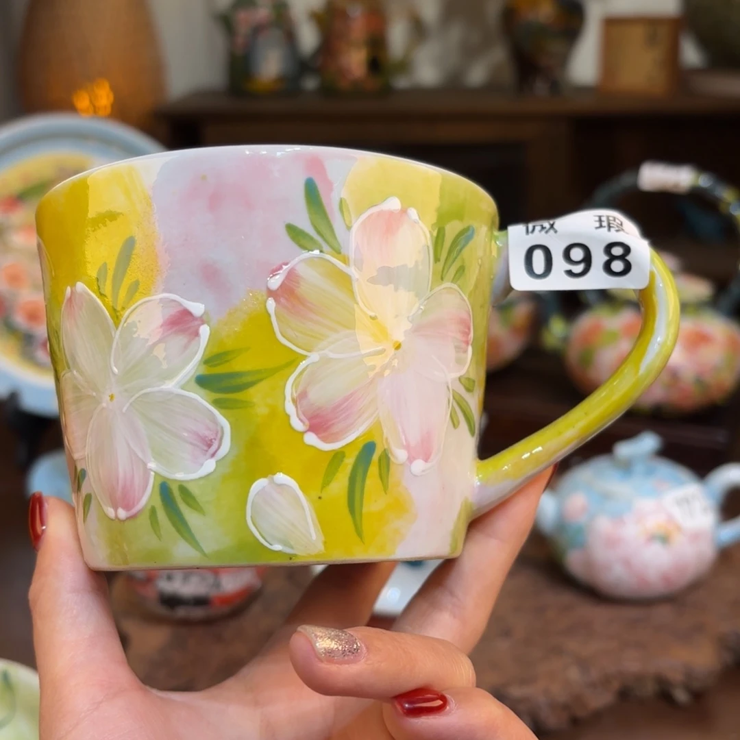 景德镇手绘高温釉下彩陶瓷茶具