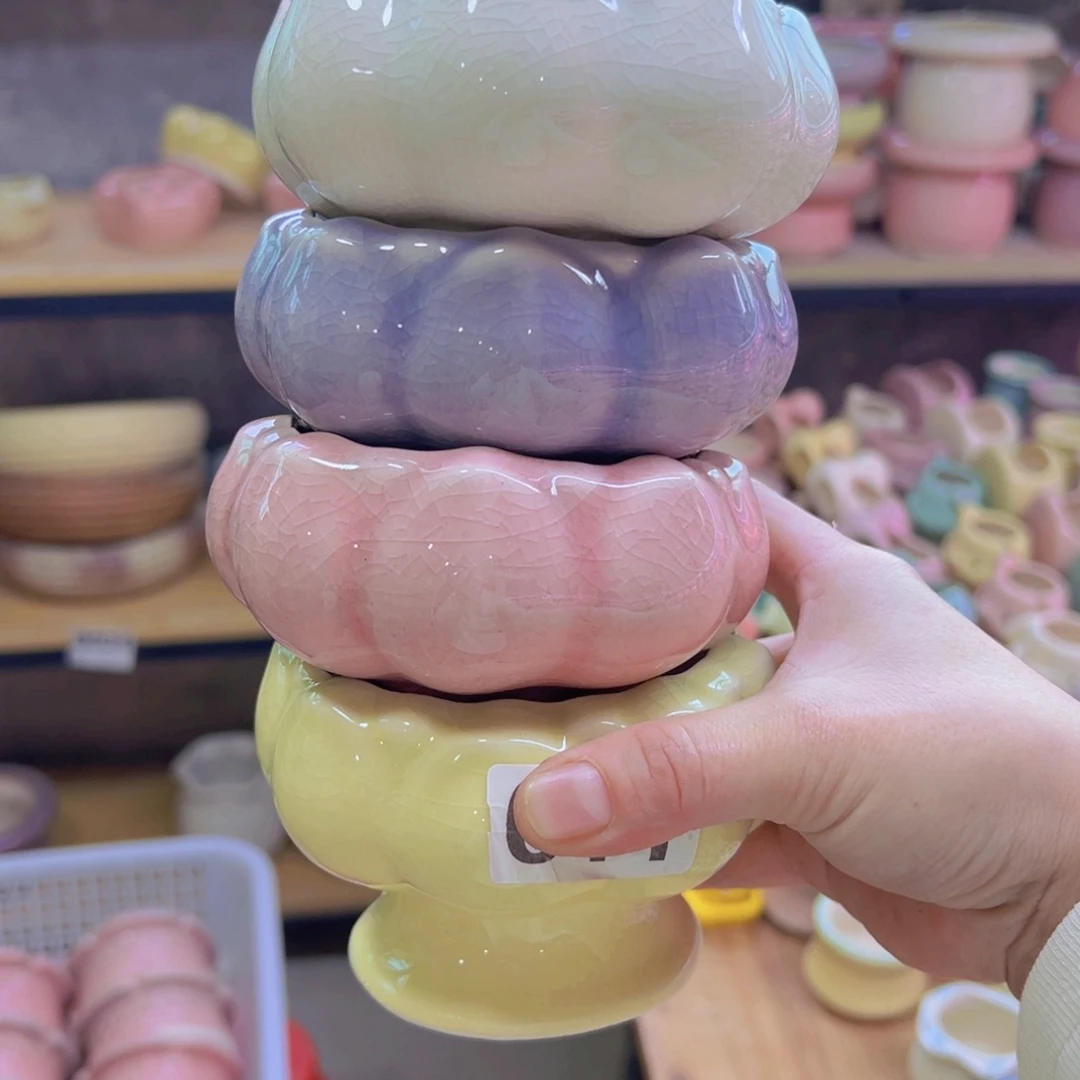 陶瓷花盆当场凑满12包邮