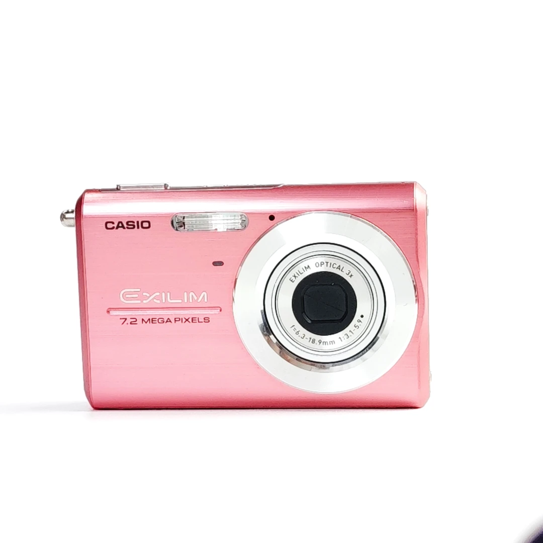 95新 Casio/卡西欧 z75粉色柔白出片720万像素3倍变焦ccd数码相机