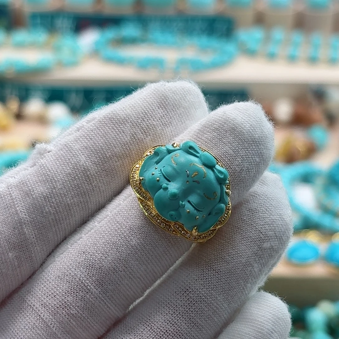 绿松石未镶嵌珠宝奇石