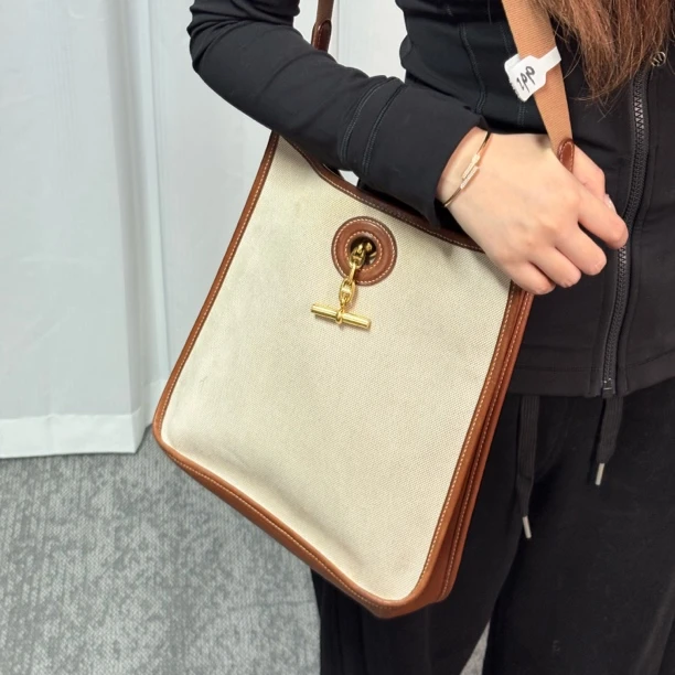 95新 Hermes/爱马仕 拼色vespa单肩斜挎包jux