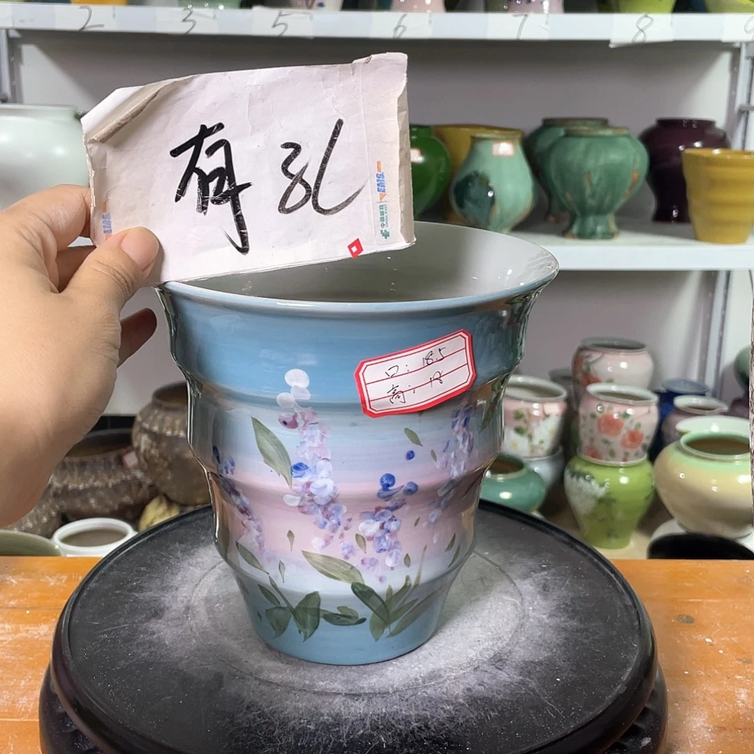 景德镇陶瓷花盆微瑕165