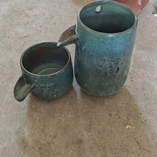 【闪购商品】福字流水两个瑕疵绿色