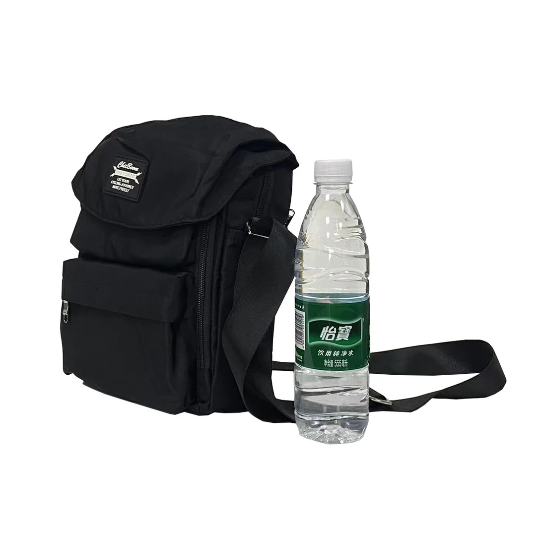 运动时尚黑色百搭多功能简约潮流学生经典韩版斜挎包单肩包包包