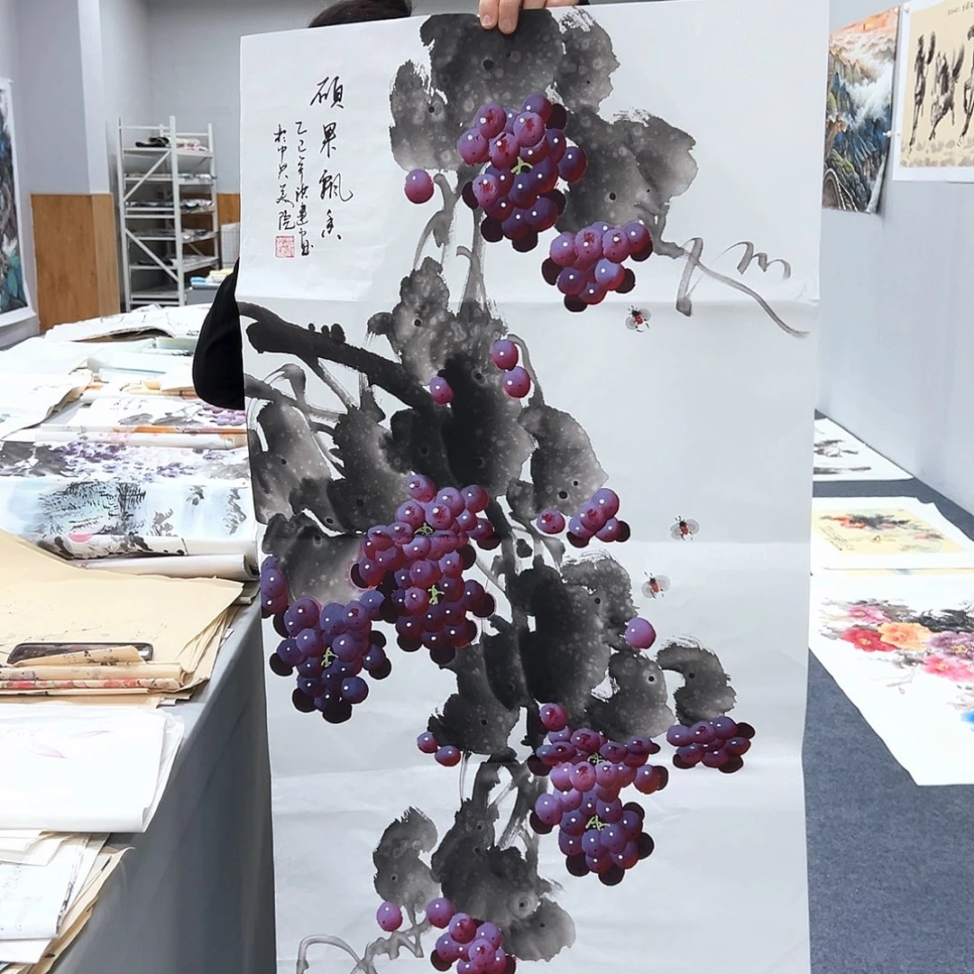 国画国画作品纯手绘制字画