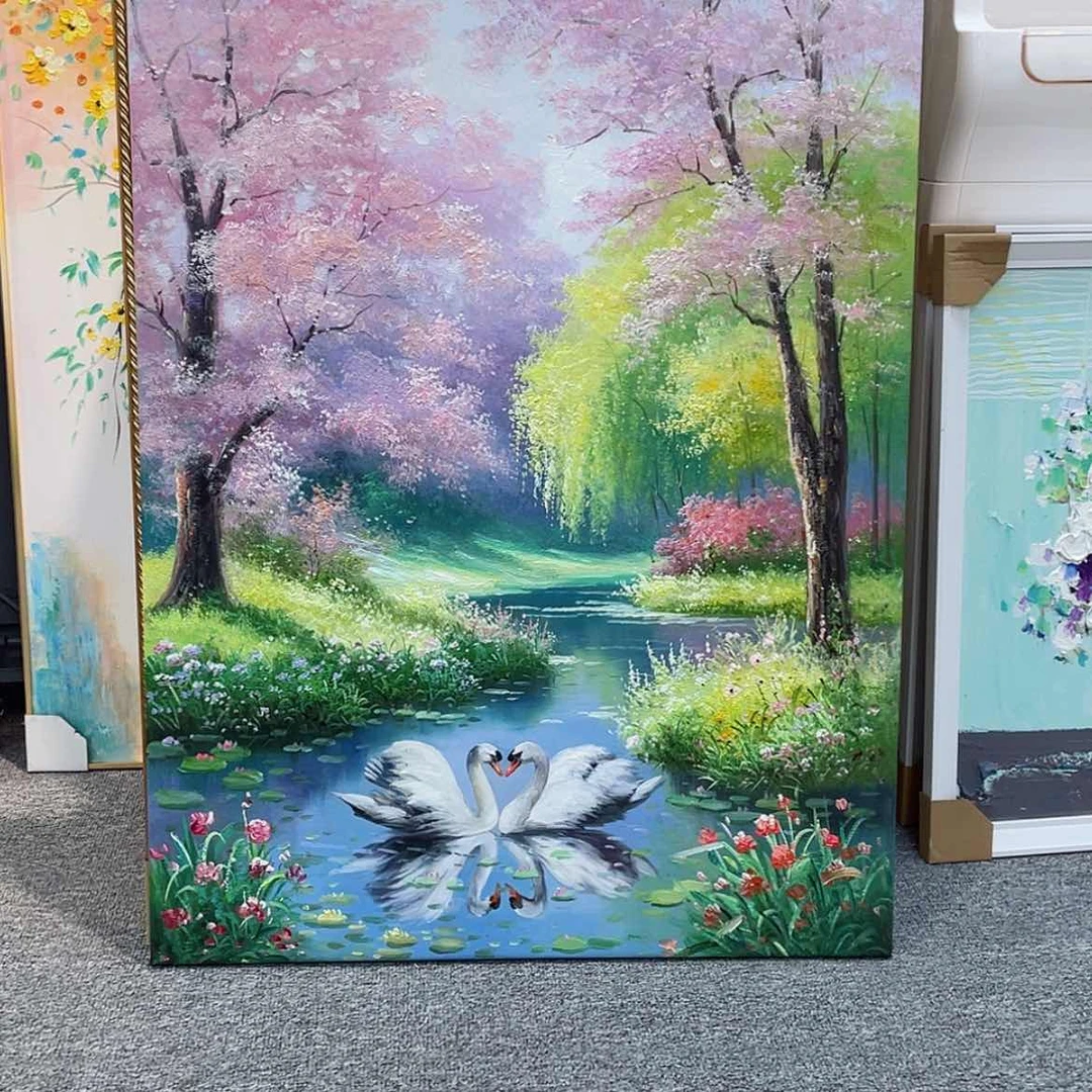 【闪购商品】油画开播福利捡漏70×90花园景