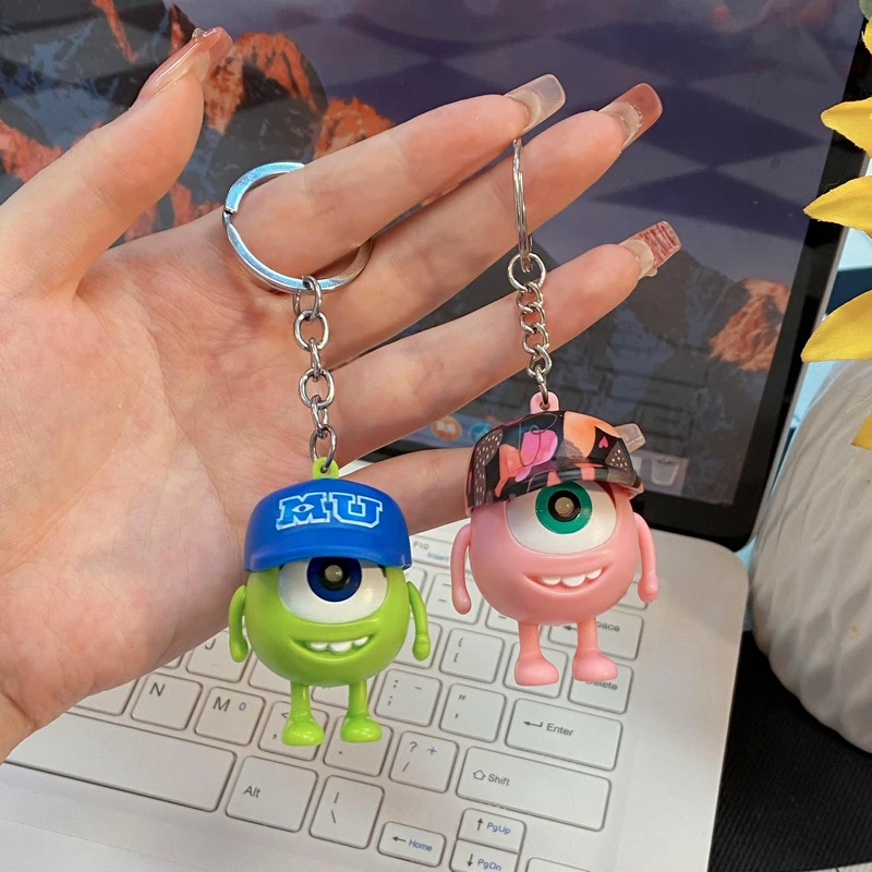 爆款大眼仔会说iloveyou发声发光会说话的玩偶钥匙扣网红挂件同款