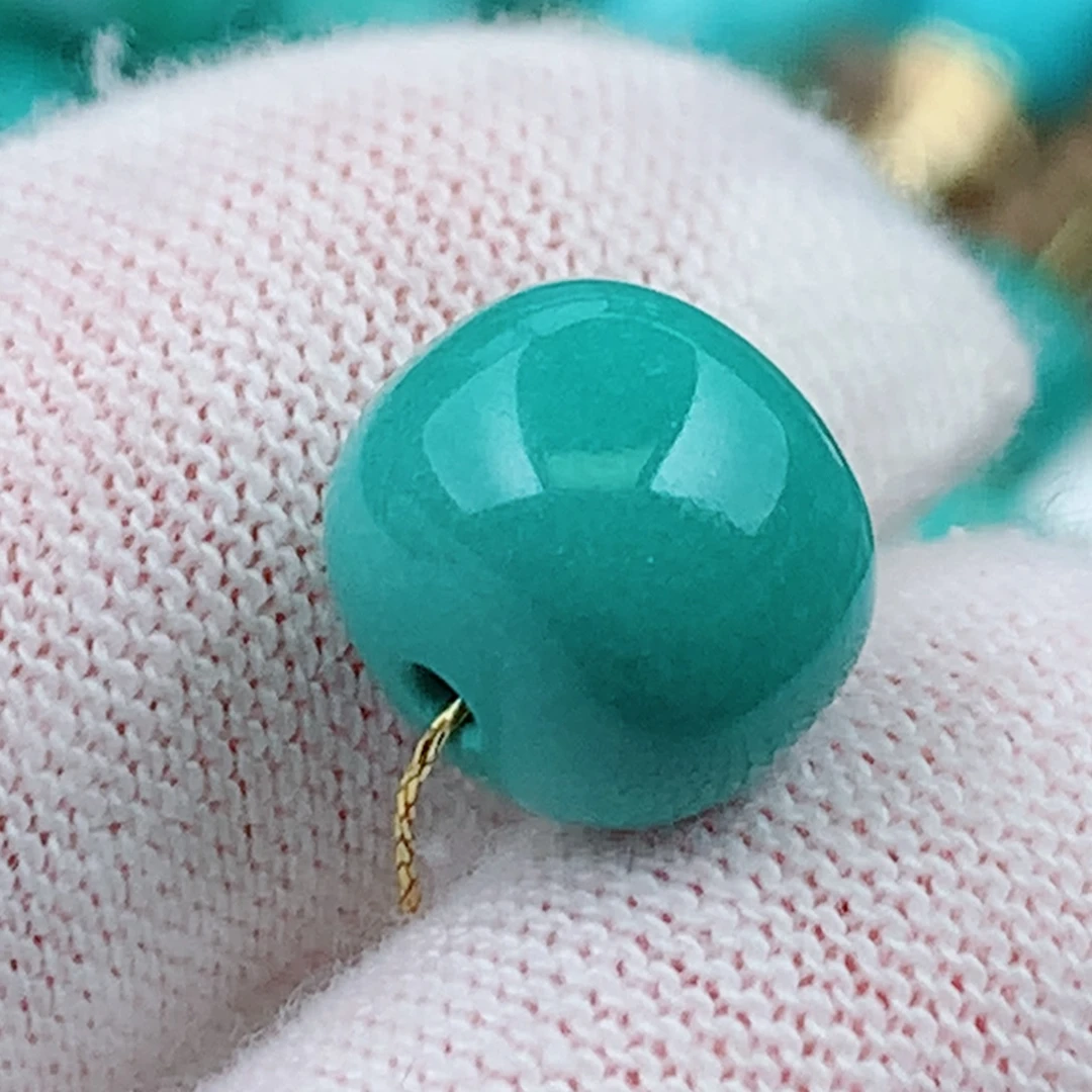 未镶嵌绿松石珠宝奇石10mm