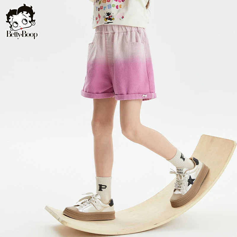 贝蒂童装女童夏款时尚渐变牛仔短裤2025年夏季新品儿童裤子25217