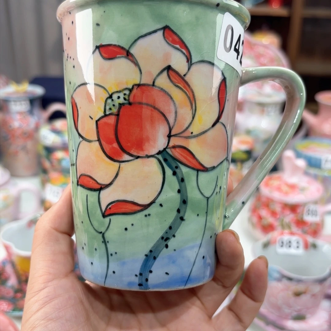 景德镇手绘高温釉下彩陶瓷茶具