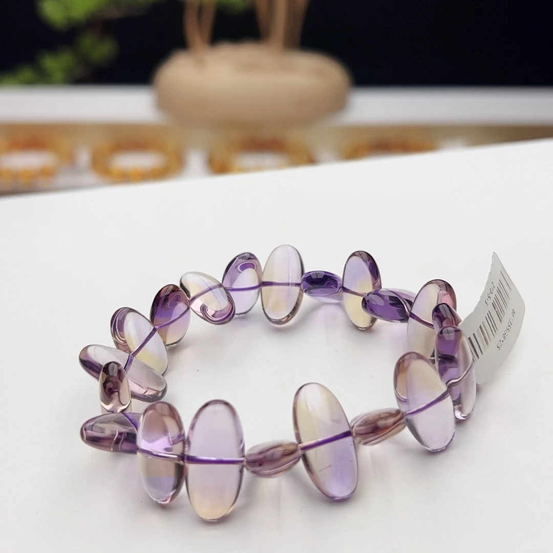 手链水晶未镶嵌紫黄晶手牌32.24