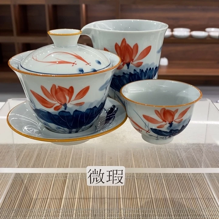 釉下老陶泥手工绘制