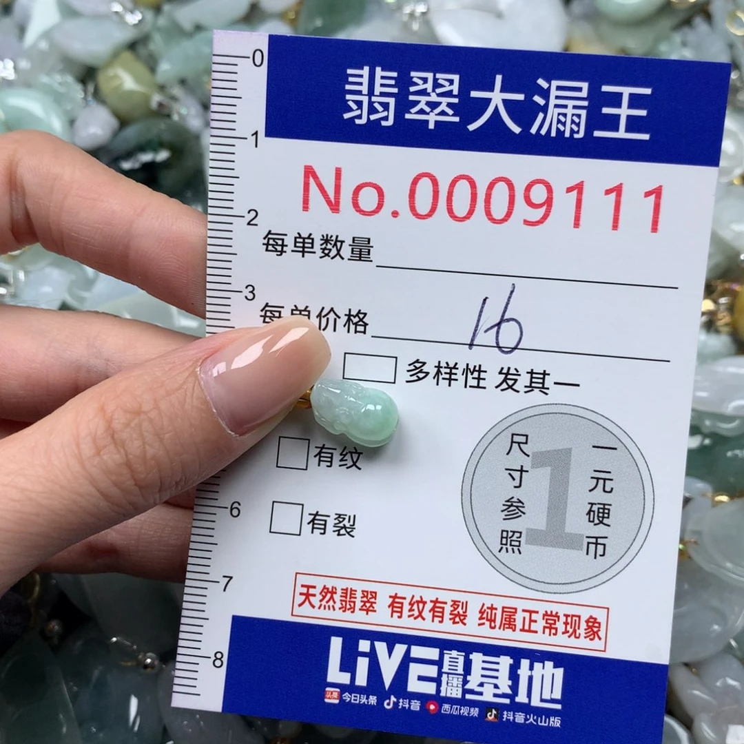 翡翠未镶嵌吊坠(不含链)