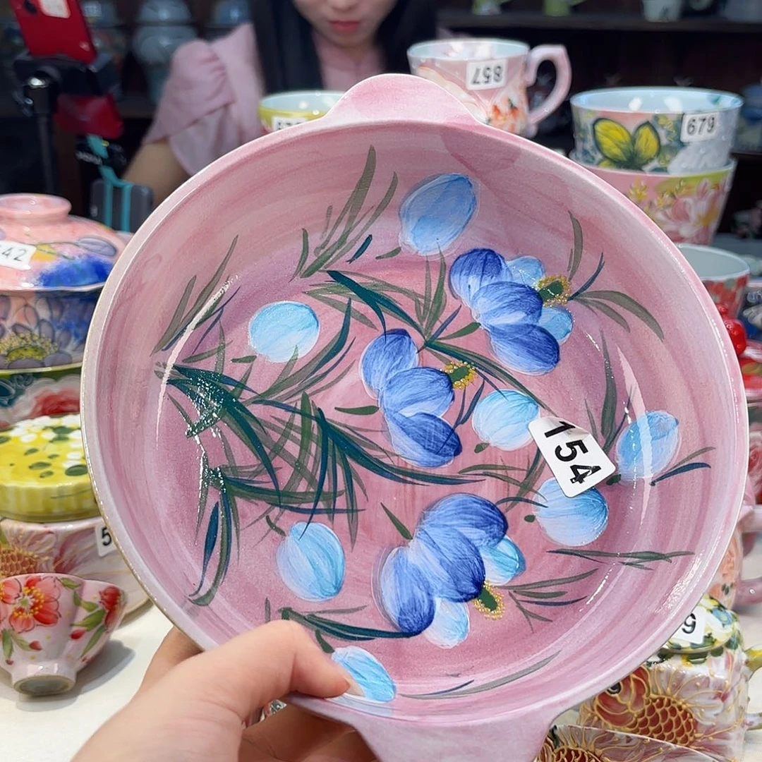 景德镇手绘高温釉下彩陶瓷茶具