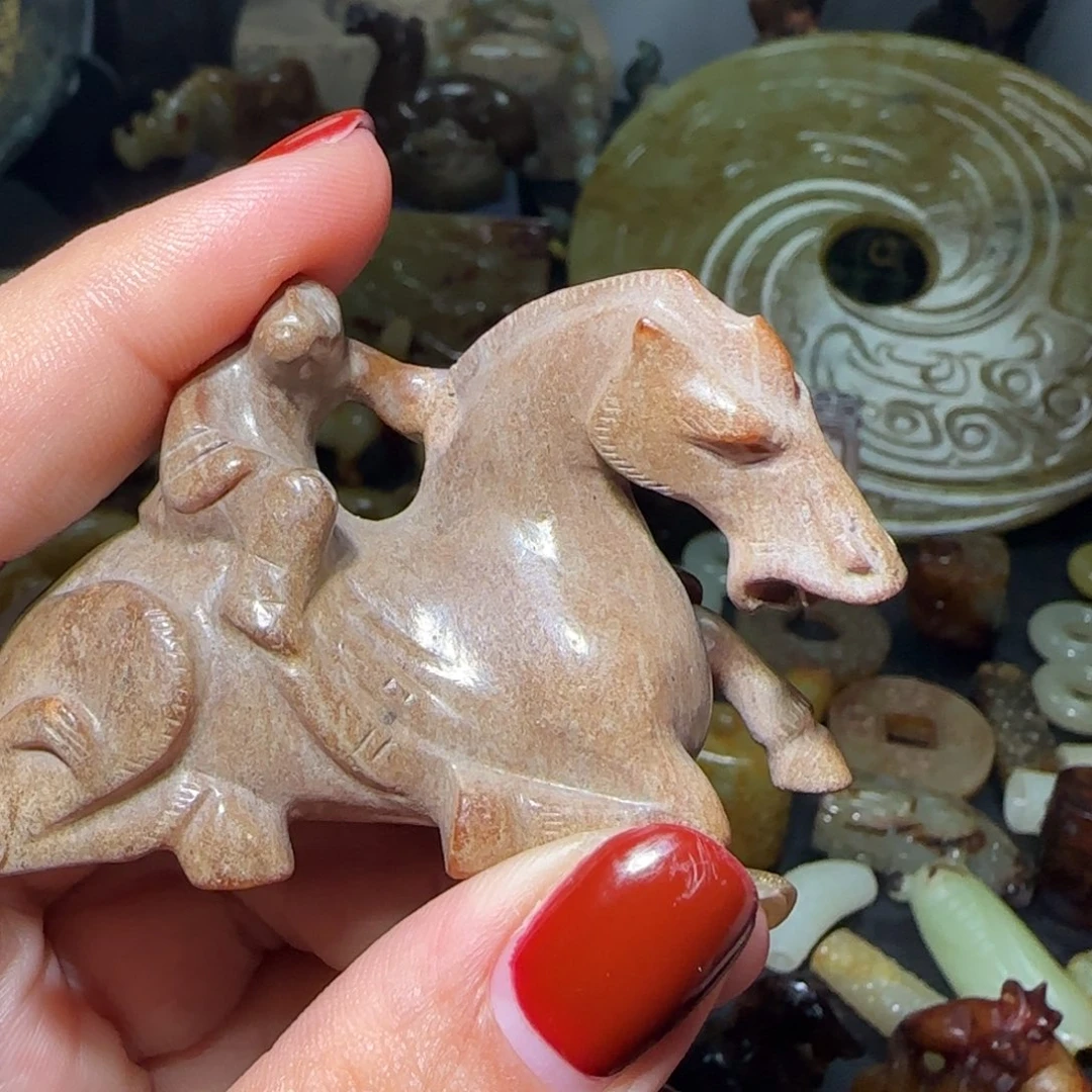 金***岭和田玉（糖玉）未镶嵌挂件