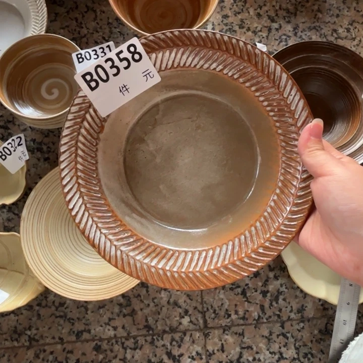 墨***香碗358麦穗深盘1个