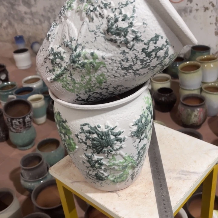 紫砂花盆口径19高度24两只正品