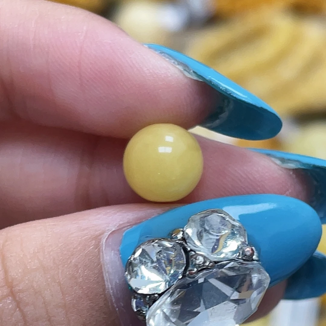 蜜蜡未镶嵌珠宝奇石7.8mm圆珠