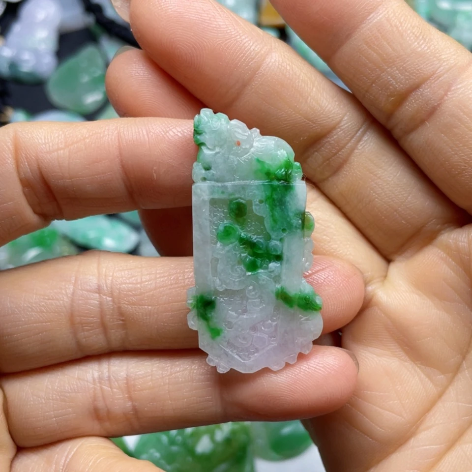 【闪购商品】翡翠颈饰未镶嵌心**静翡翠吊坠