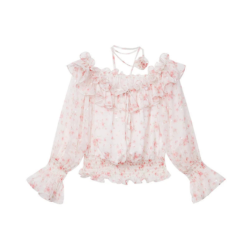 【高高甄选】秘境花园系列花朵领初恋小衫1011000T32C0014