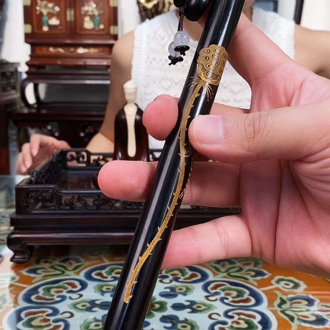 黑酸枝木类成套家具紫光檀香筒