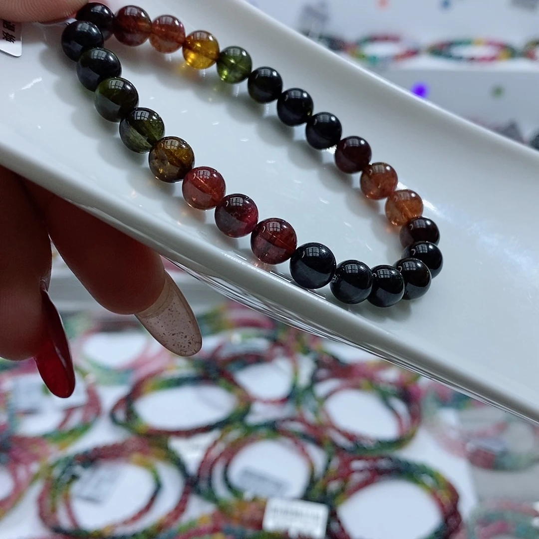 碧玺手链未镶嵌多样性发一条