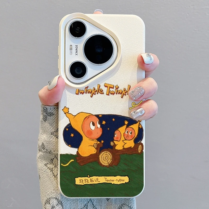 卡通星星人适用华为Pura70Pro手机壳创意mate60/70小众防摔保护套