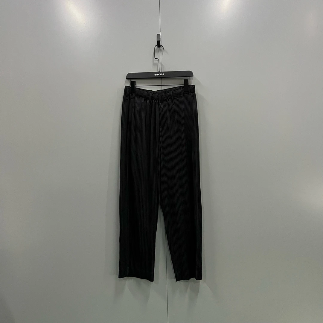 未使用 maje zz9 三宅一生 黑色条纹褶皱休闲裤 2码3码/015922