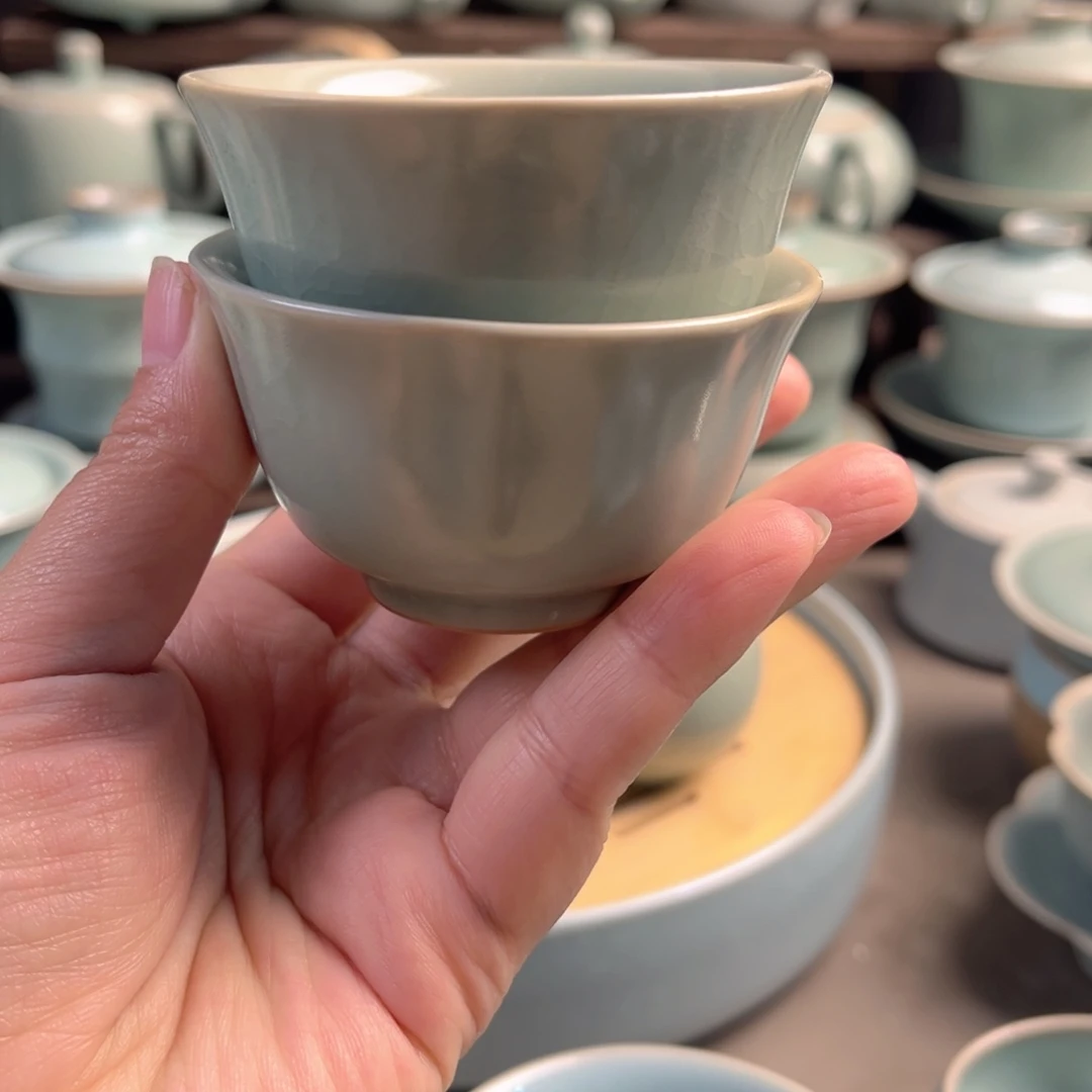 陶其他瓷仿古釉梅花杯原矿