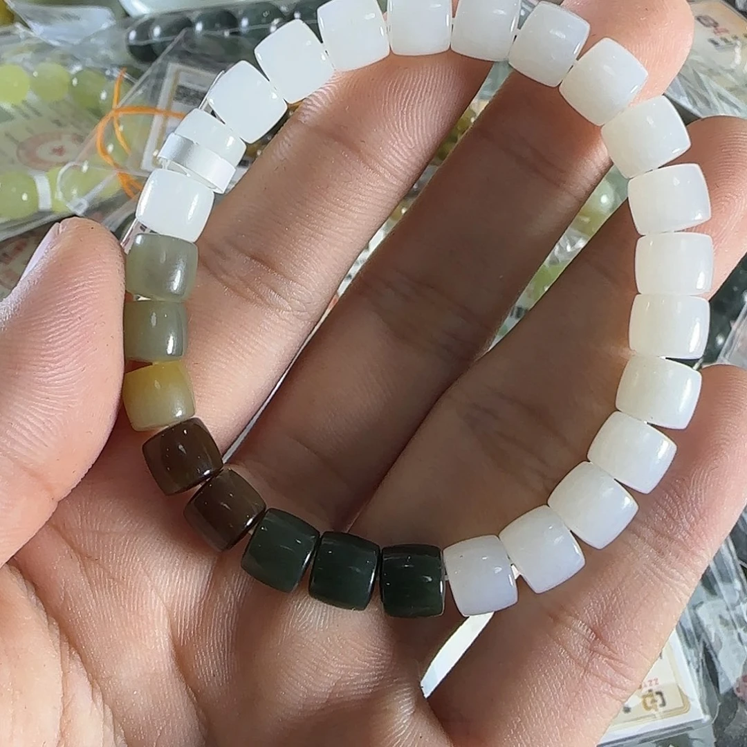 和田玉手链未镶嵌187