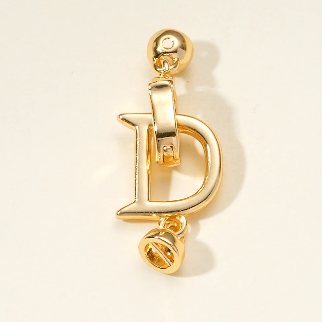 148  D字金色项链手链万能扣