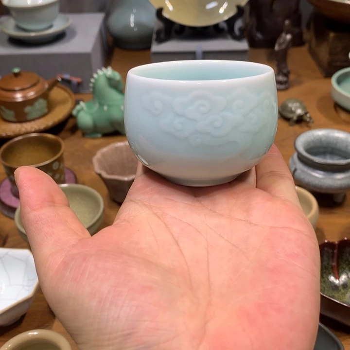 龙泉青瓷手工祥云