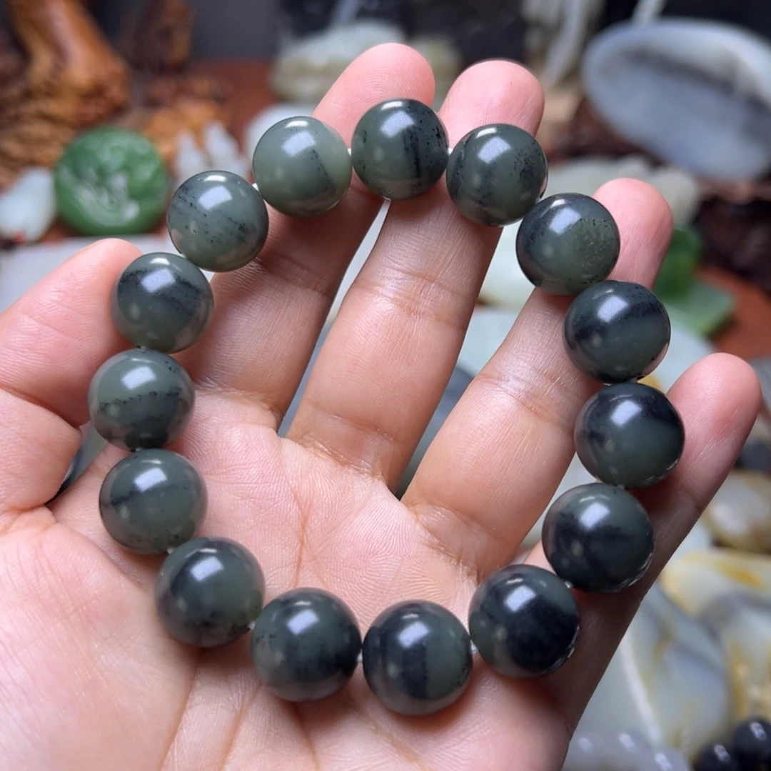 星***辰和田玉未镶嵌手链