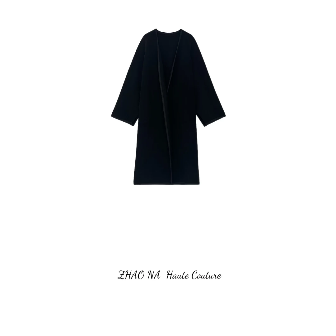 【赵娜】25冬极简高定宽松羊毛大衣丨赵娜极简风高端女装