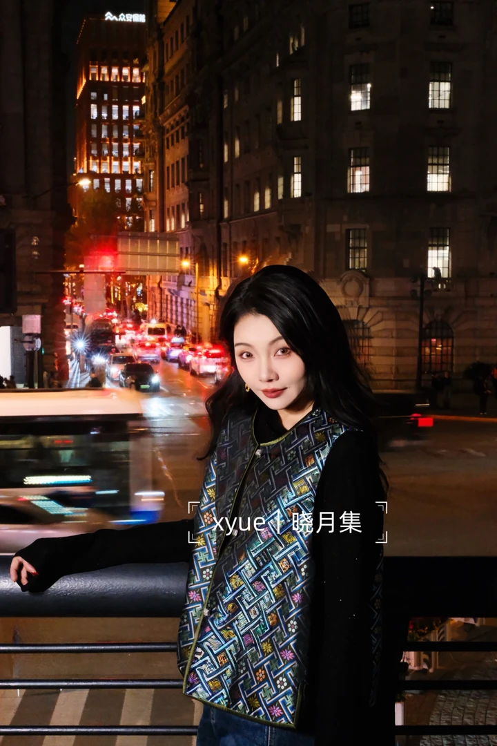 「晓月集」 马甲 非遗壮锦几何图案羊毛内里可两穿马甲