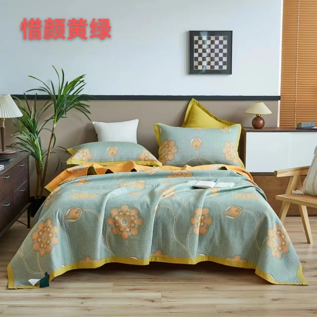 【惜颜】多层纱布床盖