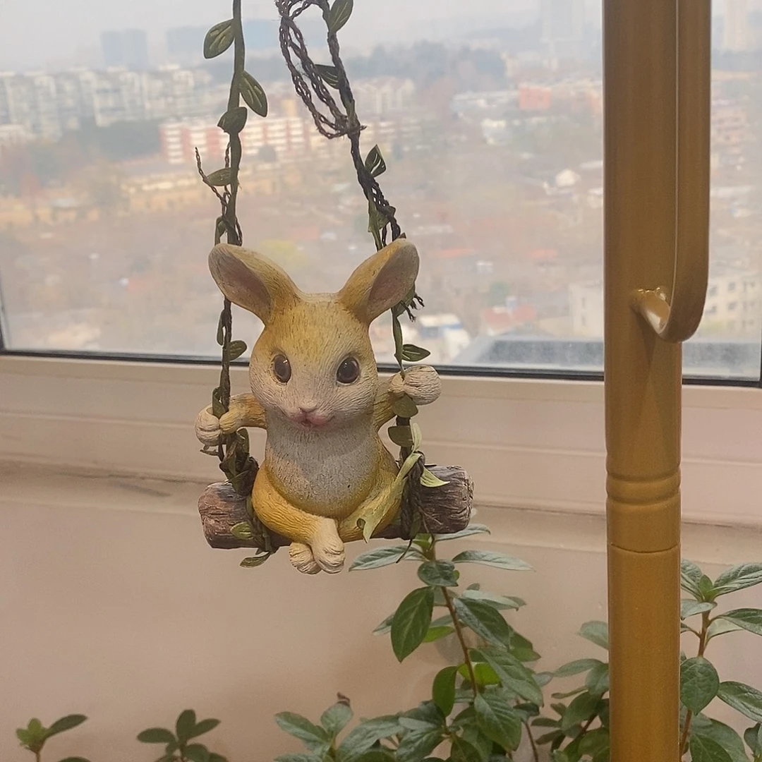 有机玻璃秋千兔子