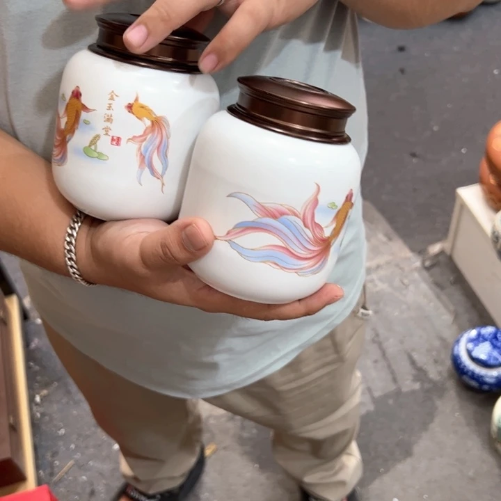 瑕疵福利品陶瓷茶叶罐