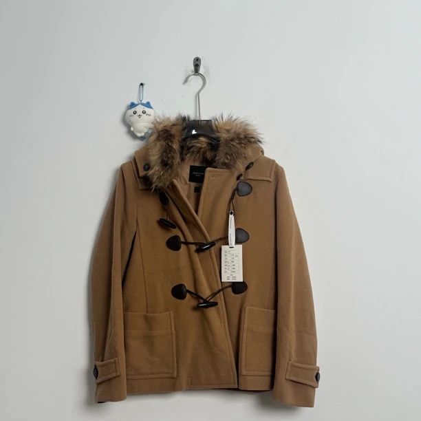 99新 MaxMara Weekend牛角羊毛外套 40码