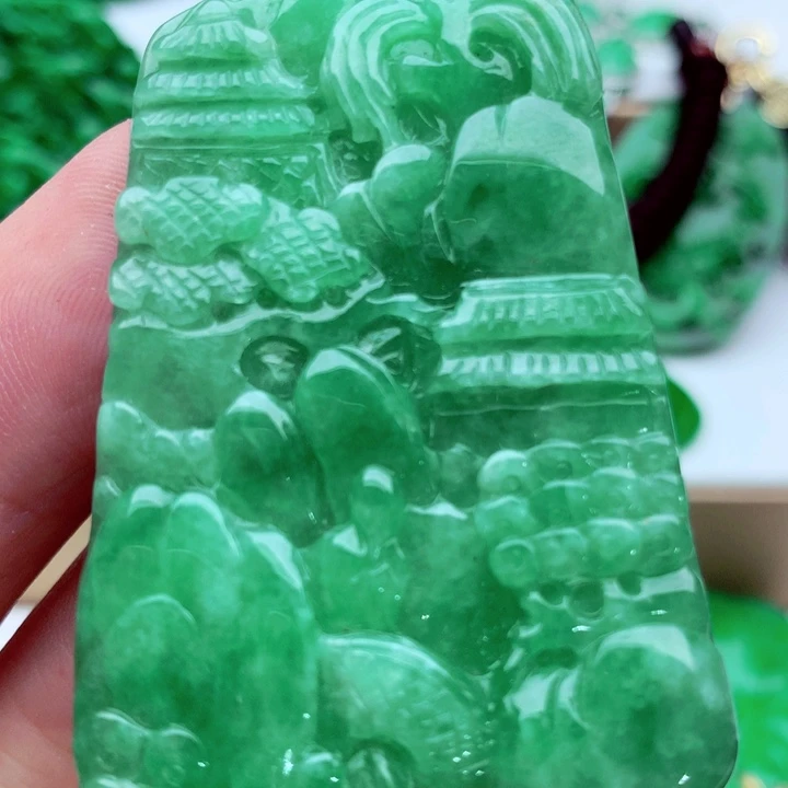 翡翠未镶嵌吊坠(不含链)