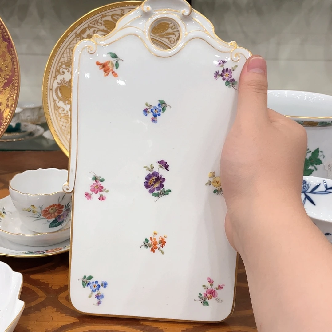 瓷片中古二等缤纷小花
