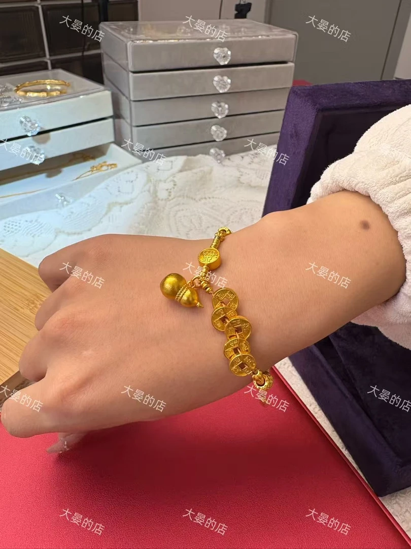 合金亚克力手链 YQ五帝钱手链复古国粹麻将十三幺手饰