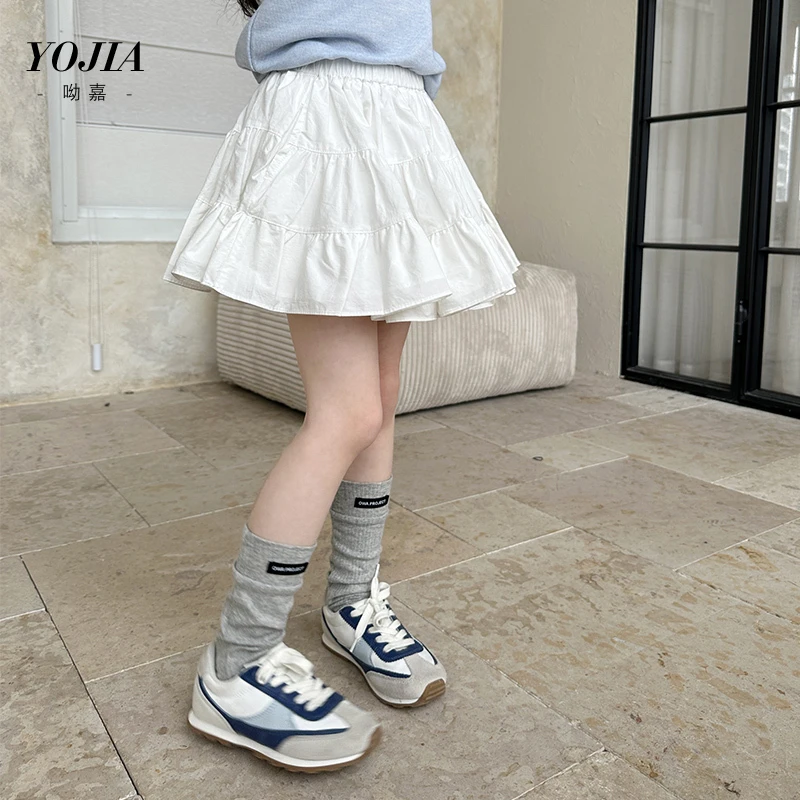 YOJIA女童半身裙夏季2025新款洋气甜美小学生短裙儿童装Y5CQ551